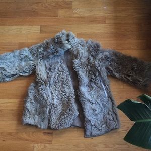 Reversible fur coat